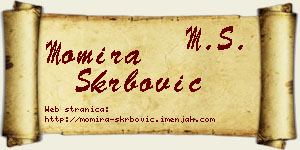 Momira Škrbović vizit kartica